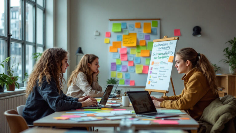 Deutsche und polnische Jugendliche arbeiten gemeinsam an einem Projekt